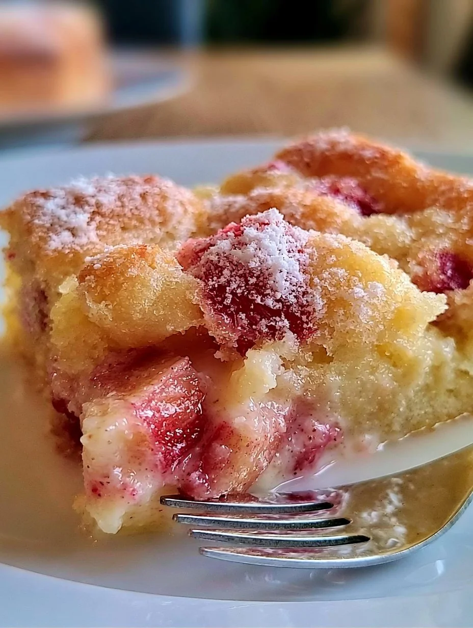 Rhabarberpuddingkuchen