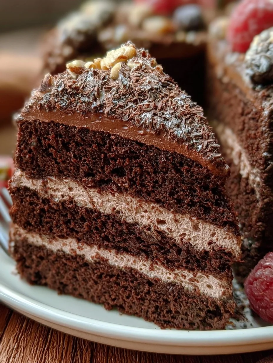 Schokoladenkuchen mit Buttercreme