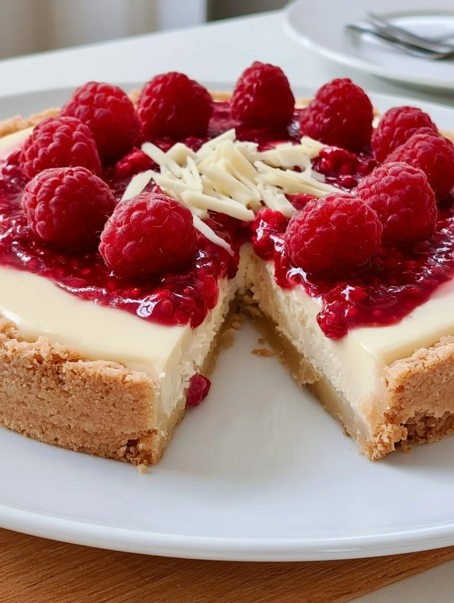 Weiße Schokolade + Himbeeren = ein Traum!