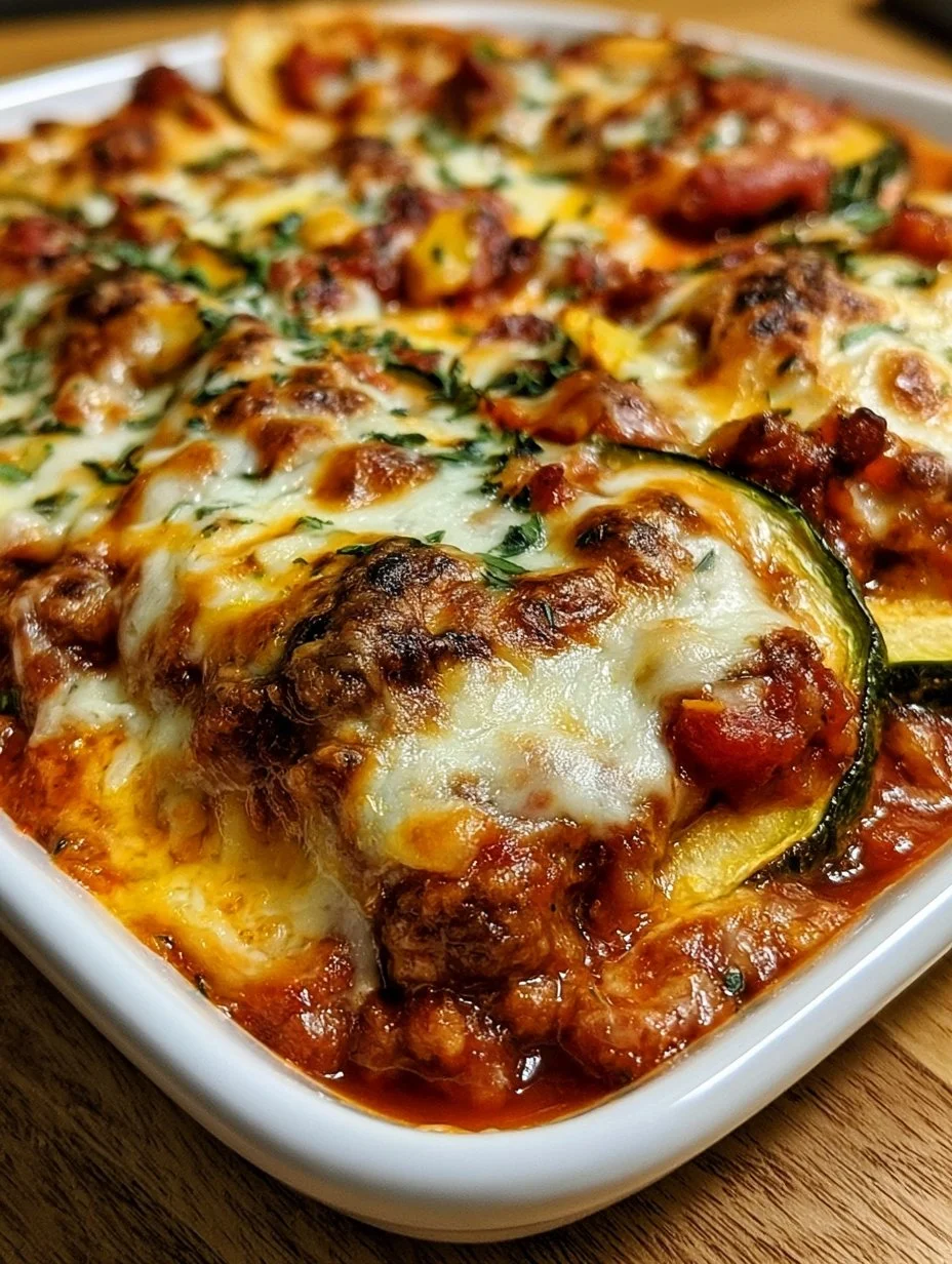 Zucchini-Pizzakasserolle
