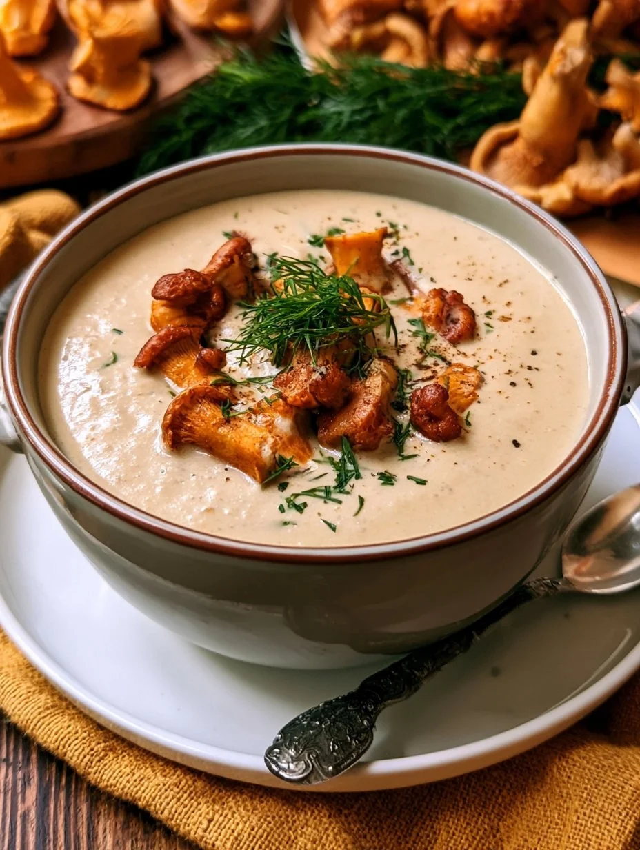 Cremige Pfifferlingsuppe