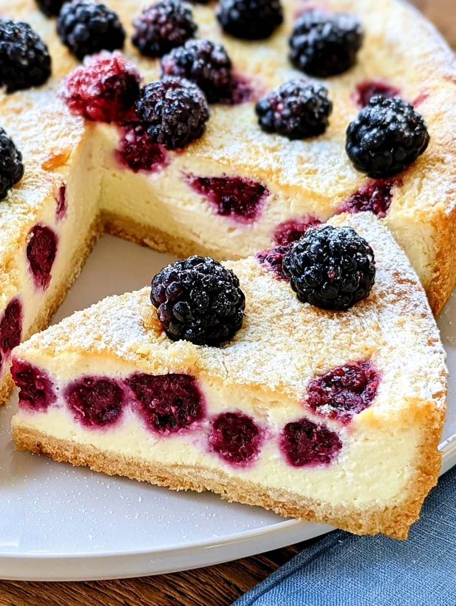 Schneller Brombeerkuchen mit Schmand